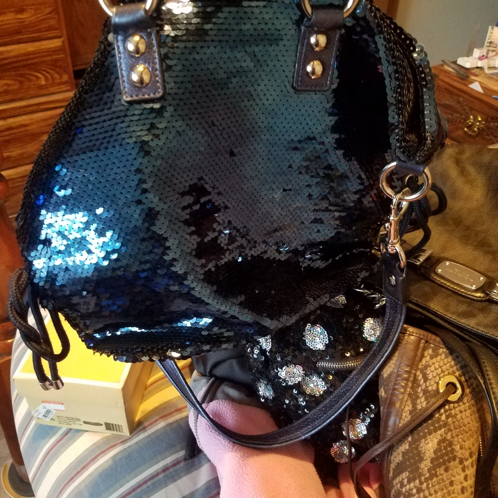 Authentic Limited Edition Sequins Coach Handbag - image 3